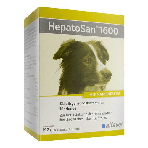 Hepatosan 1600 Tabletten Erg&auml;nzungsfuttermittel f&uuml;r Hund und Katze - 1