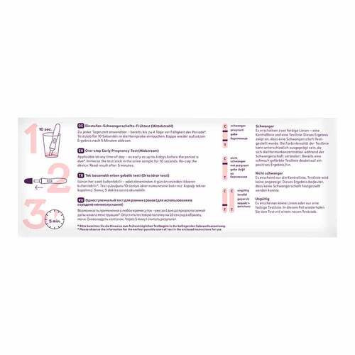 Cyclotest Schwangerschafts-Fr&uuml;htest 10 Mlu / ml Urin - 2