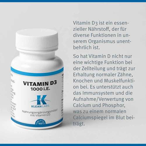 Vitamin D 1.000 I.E. Tabletten - 4