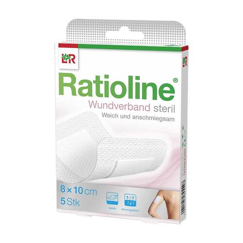 Ratioline Wundverband 10x8 cm steril - 2