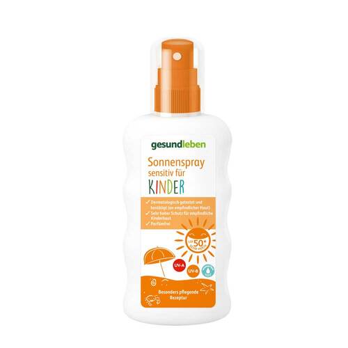 Abbildung: Gesund Leben Sonnenspray sensitiv für Kinder LSF 50 + Spray, 200 ml PZN 13839460