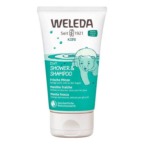 Weleda Kids 2in1 Shower &amp; Shampoo frische Minze - 1