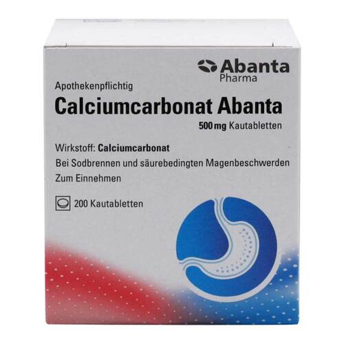 Calciumcarbonat Abanta 500 mg Kautabletten - 1