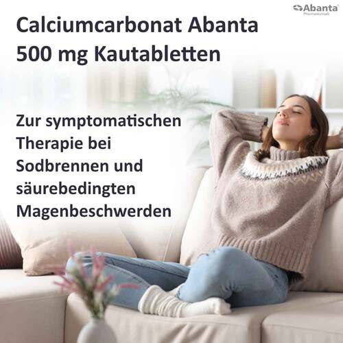 Calciumcarbonat Abanta 500 mg Kautabletten - 3