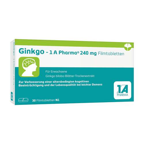 Ginkgo – 1 A Pharma®  240 mg Filmtabletten - 1