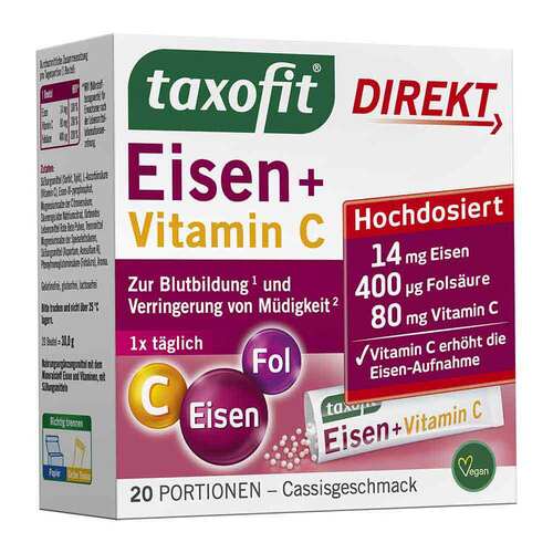 Taxofit Eisen + Fols&auml;ure Direkt-Granulat - 1