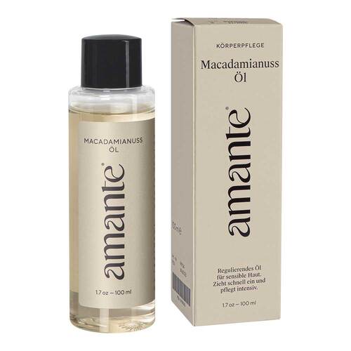 Macadamianuss&ouml;l 100% rein Hautpflege&ouml;l Amante - 1