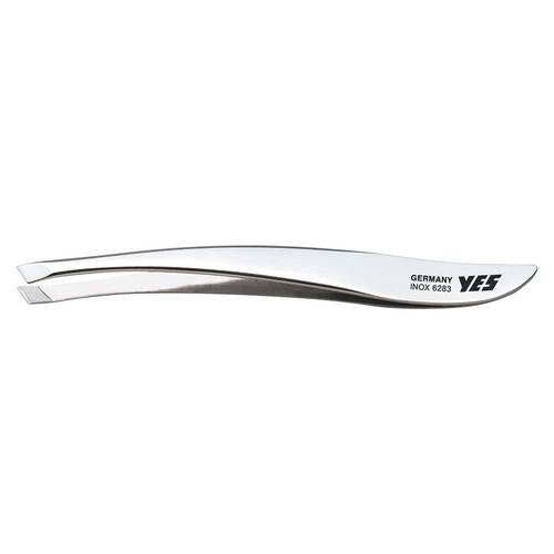 Yes Pinzette 9 cm schr&auml;g rostfrei Fash.Zetty silber gl - 2