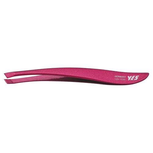 Yes Pinzette 9 cm schr&auml;g rostfrei Fashion Zetty rot - 2