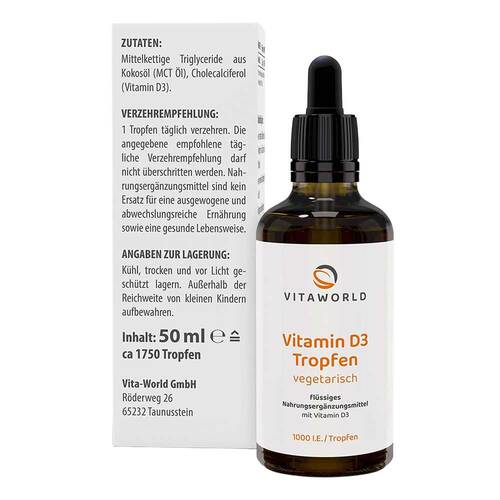 Vitamin D3 1.000 I.E. pro Tag Tropfen zum Einnehmen - 3