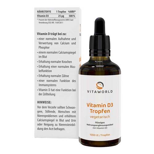 Vitamin D3 1.000 I.E. pro Tag Tropfen zum Einnehmen - 4