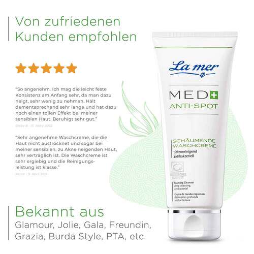 La mer Med + Anti-Spot sch&auml;umende Waschcreme ohne Parfum - 5