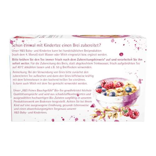 H&S Bio Baby- und Kindertee Feines Bauchgefühl Fbeutel - 2