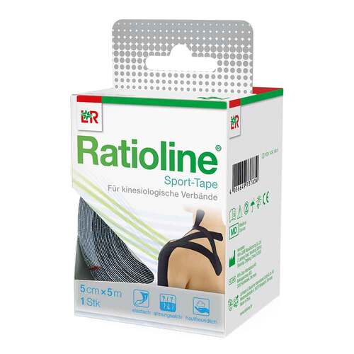 Ratioline Sport-Tape 5 cmx5 m schwarz - 1