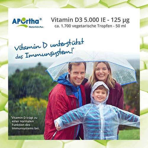 Aportha Vitamin D3 Tropfen 5.000 I.E. 125 µg - 5