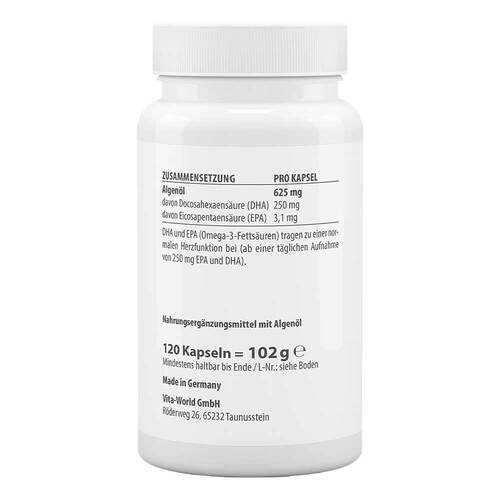 Algenöl 625 mg Omega-3 vegan Kapseln - 2