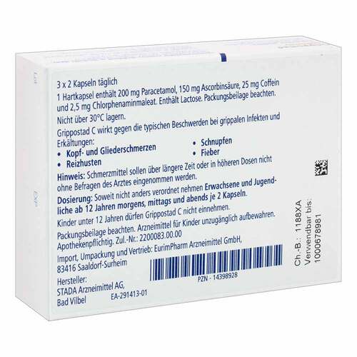 Grippostad C Hartkapseln - EurimPharm - 2