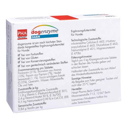 Dogenzyme Darm magensaftresistent Filmtabletten vet. (f&uuml;r Tiere) - 2