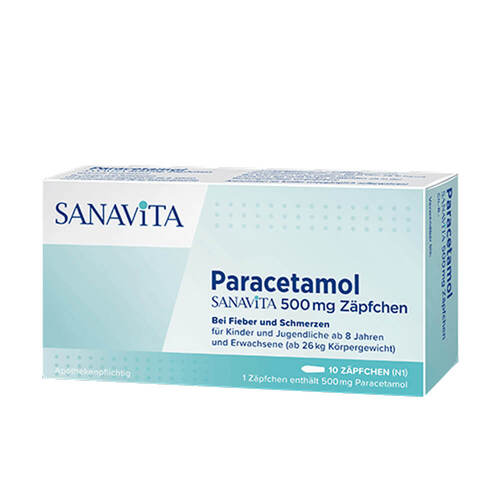 Paracetamol Sanavita 500 mg Z&auml;pfchen - 1
