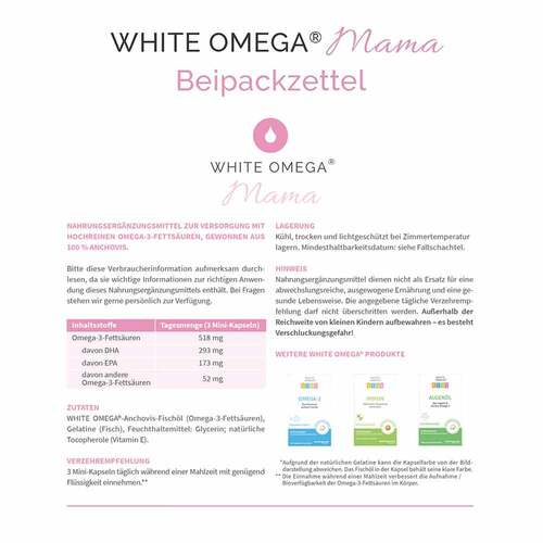 White Omega Pearlz Omega-3-Fettsäuren Weichkapseln - 4