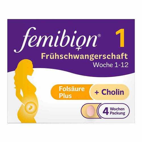 Femibion 1 Fr&uuml;hschwangerschaft Tabletten – 28 St&uuml;ck in der 4-Wochen-Packung - 1