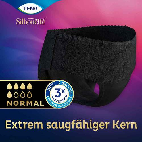 TENA Silhouette LOW WAIST NOIR Normal Pants L bei Inkontinenz - 2