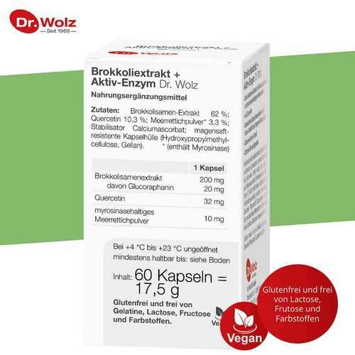 Brokkoliextrakt + Aktiv-Enzym Dr. Wolz magensaftresistent Kapseln  - 6