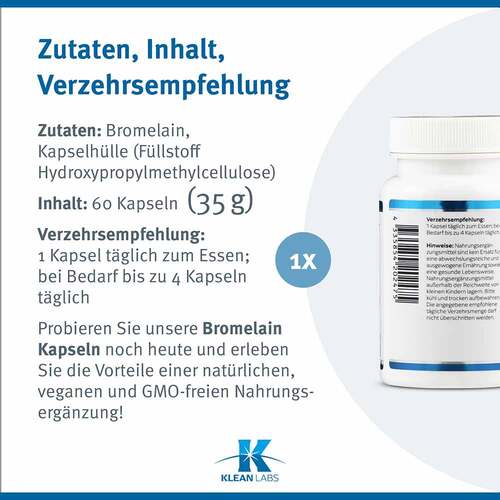 Bromelain 500 mg Kapseln - 6