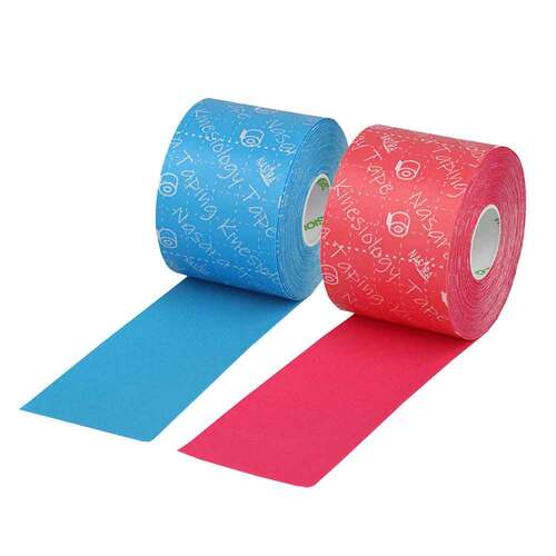 Nasara Kinesiology Tape 2 Rollen-Box t&uuml;rkis / pink - 3
