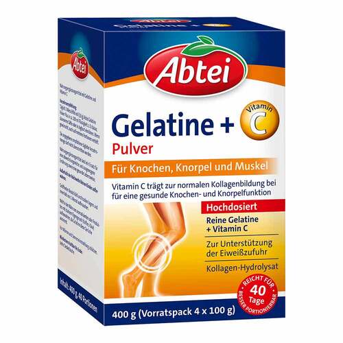 Abtei Gelatine Plus Vitamin C Pulver - 1