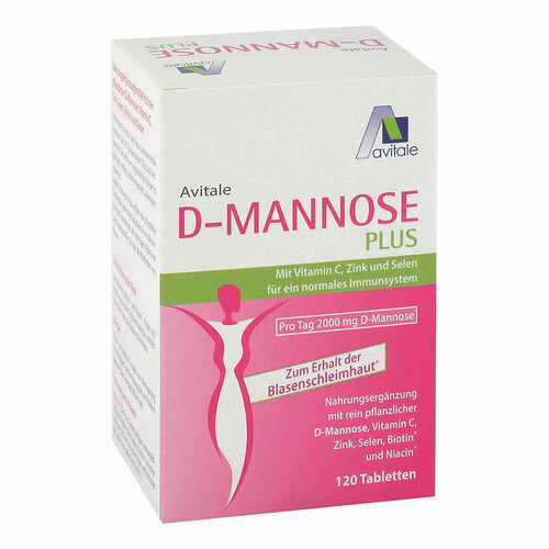 D-Mannose Plus 2000 mg Tabletten mit Vit.und Mineralstof. - 1