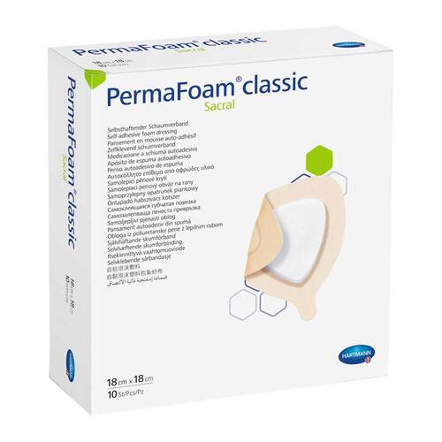 Permafoam classic Sacral Schaumverband 18x18 cm - 1