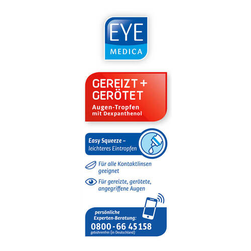 Eye Medica gereizt + ger&ouml;tet Dexpanthenol Augentropfen - 4