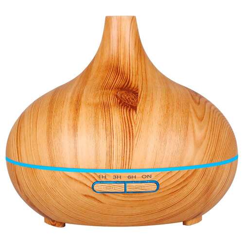 Aroma Diffuser Holzoptik mit Led - 1