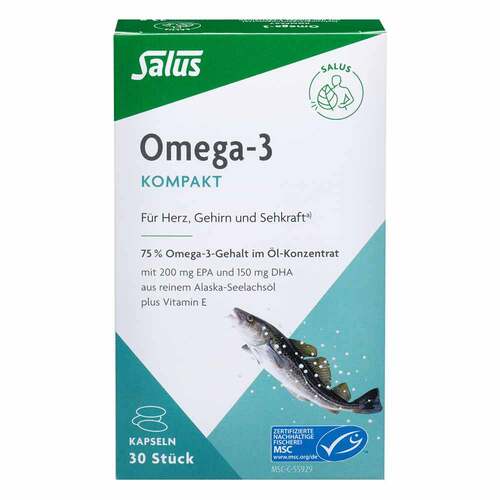 Omega-3 Kompakt aus reinem Alaska-Seelachs&ouml;l Salus - 2