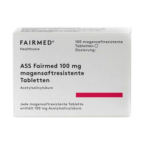 ASS Fairmed 100 mg magensaftresistent Tabletten - 1