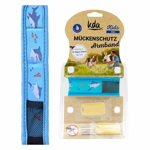 M&uuml;ckenschutz Armband Kinder Hai - 1