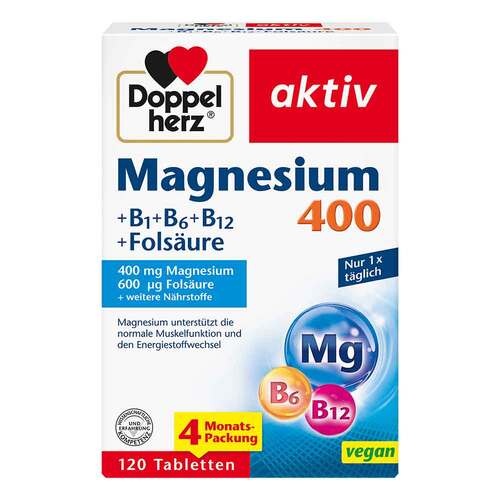 Doppelherz Magnesium 400 + B1 + B6 + B12 + Fols&auml;ure Tabletten  - 1
