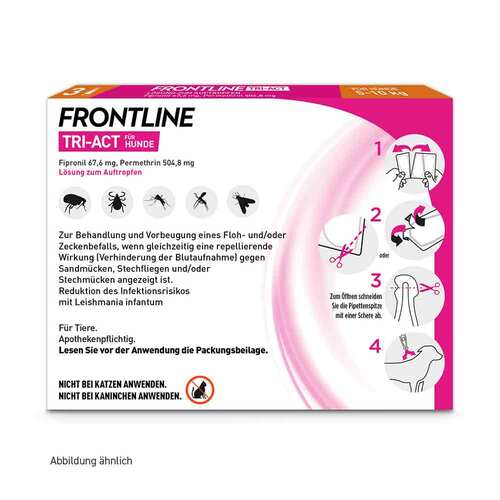 FRONTLINE TRI-ACT® gegen Zecke, Floh und fliegende Insekten bei Hunden (5-10kg) - 7