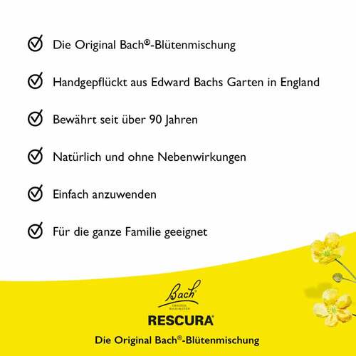 Bachbl&uuml;ten Original Rescura Spray mit Alkohol - 3