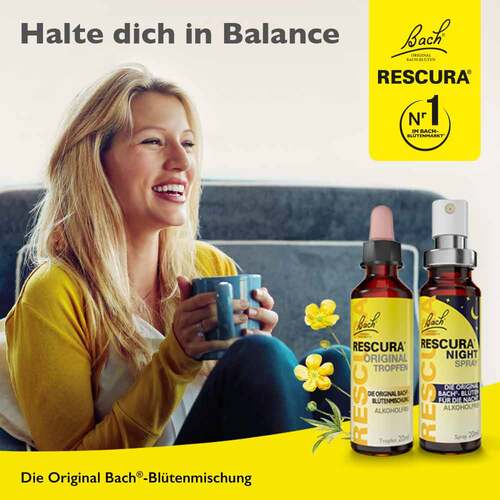 Bachbl&uuml;ten Original Rescura Spray mit Alkohol - 4