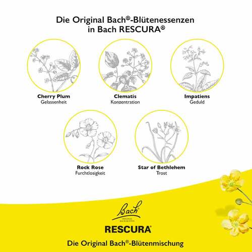 Bachbl&uuml;ten Original Rescura Spray mit Alkohol - 5