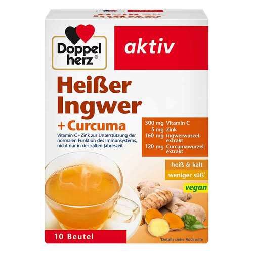 Doppelherz hei&szlig;er Ingwer + Curcuma Beutel - 1