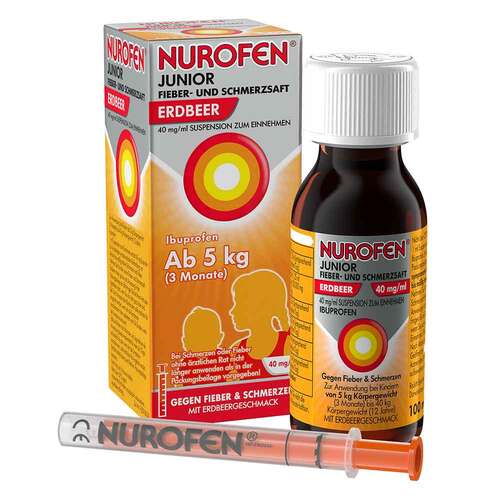 NUROFEN® Junior Fieber- und Schmerzsaft Erdbeer 40 mg/ml - 1