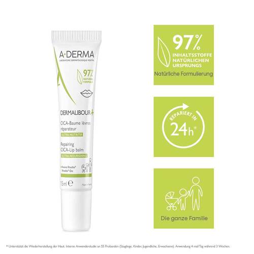 A-Derma Dermalibour + Cica Lippenbalsam - 2