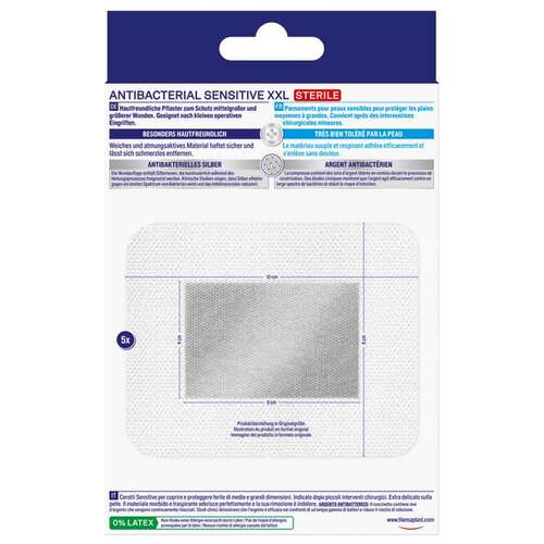 Hansaplast Sensitive Wundverband antibakt.8x10 cm - 2