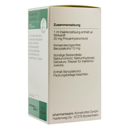 Procain pharmarissano 2% Maxi Injektionsl&ouml;sung Fla.100 ml - 2