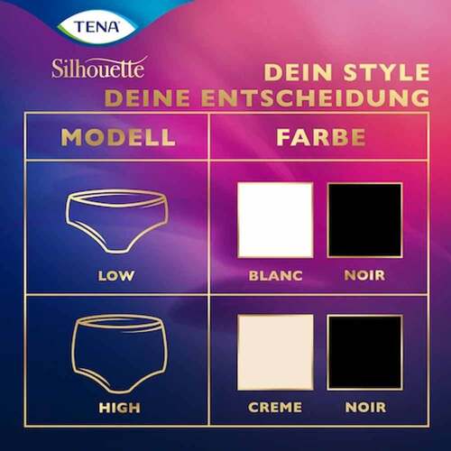 TENA Silhouette HIGH WAIST NOIR Plus Pants L bei Inkontinenz - 2