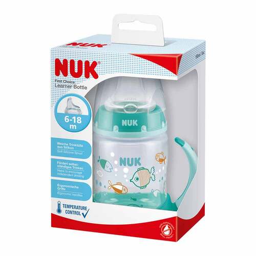 NUK First Choice Trinklernflasche Temp Contr.150ml Sil. - 3
