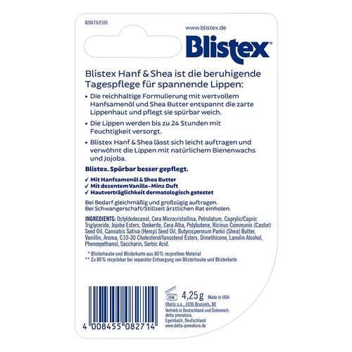 Blistex Hanf &amp; Shea Stift - 3